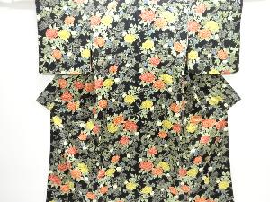 牡丹模様小紋着物